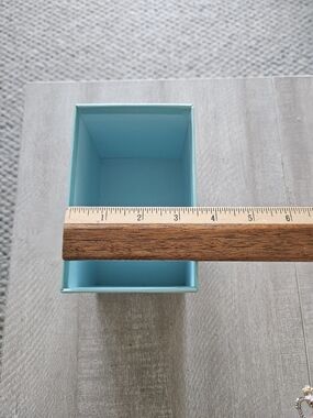 Aqua Blue Rectangle Desk Storage Boxes - Compact Home Organizer